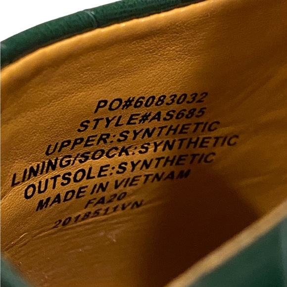 J.CREW Womens Dark Green Faux Leather Flats, Size 8 - Picture 7 of 12